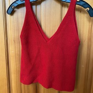 Brandy Melville knit red tank top (Danielle top)